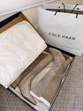 Cole Haan Women's Tall Suede Boots Size 6 NEW in Box